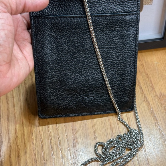 Black Croc-Embossed Chain Bag - Picture 15 of 15